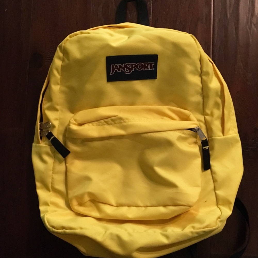 JanSport Superbreak Canary Yellow Backpack